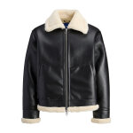 Ανδρικό Μπούφαν JORLIVERPOOL AVIATOR JACKET SN JACK&JONES 12282948 Μαύρο - Image 7