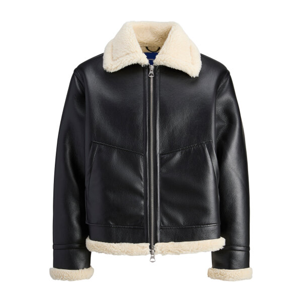 Ανδρικό Μπούφαν JORLIVERPOOL AVIATOR JACKET SN JACK&JONES 12282948 Μαύρο - Image 7