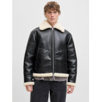 Ανδρικό Μπούφαν JORLIVERPOOL AVIATOR JACKET SN JACK&JONES 12282948 Μαύρο