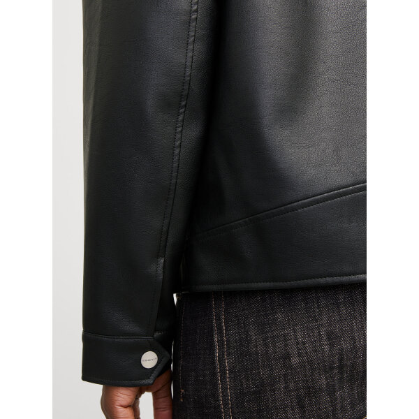 Ανδρικό Μπούφαν JORAUSTIN PU JACKET STYD AW24 JACK&JONES 12284364 Μαύρο - Image 4