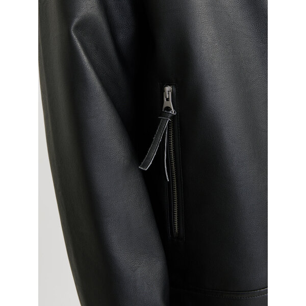 Ανδρικό Μπούφαν JORAUSTIN PU JACKET STYD AW24 JACK&JONES 12284364 Μαύρο - Image 5