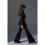 Παιδικό Σετ μπλούζα δαντελά με κολάν καμπάνα βελούδο Μαύρο 4-16 ΕΤΩΝ Melin Rose MRW25/26-6203 - Image 2