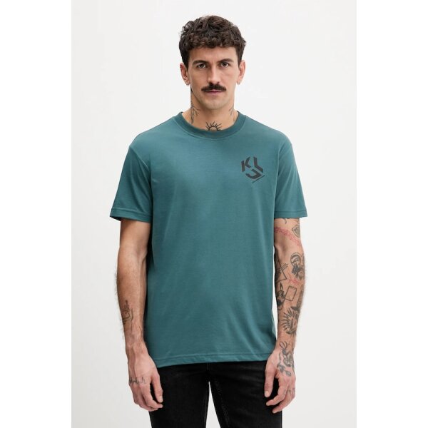 Ανδρική μπλούζα κοντό μανίκι Karl Lagerfeld Jeans A2M17072 πράσινο - Image 1