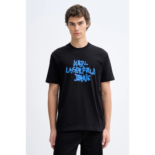 Ανδρική μπλούζα κοντό μανίκι Karl Lagerfeld Jeans B1M17065 μαύρο - Image 1