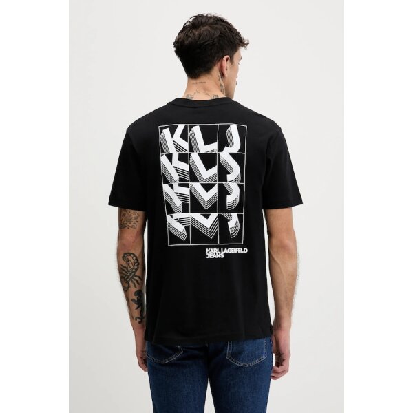 Ανδρική μπλούζα κοντό μανίκι Karl Lagerfeld Jeans B1M17067 μαύρο - Image 2