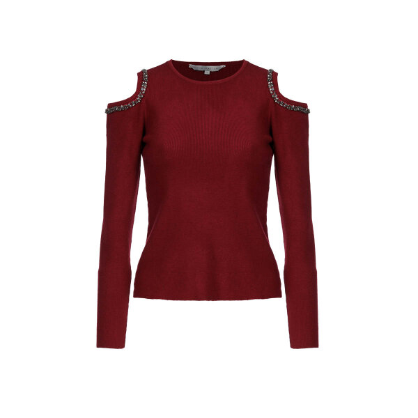 Γυναικείο Πλεκτό με Λαμπερές Λεπτομέρειες Victoria Sweater MML25-02-09-009_CHERRY - Image 5