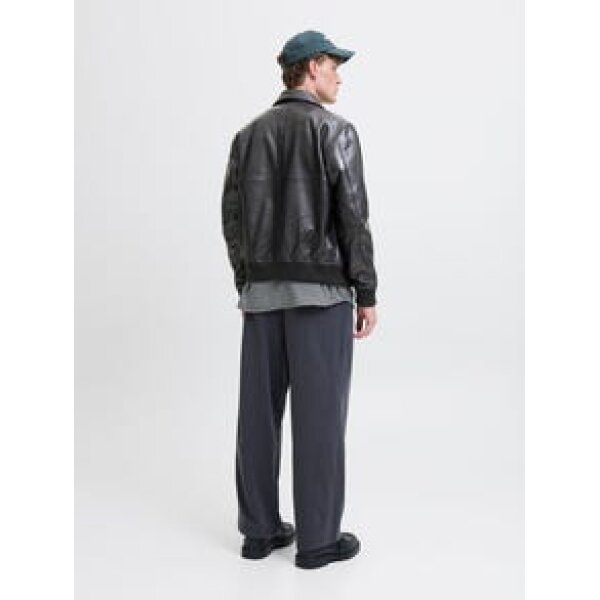 Ανδρικό μπούφαν δερματίνο JACK&JONES 12297660 μαύρο - Image 4