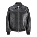 Ανδρικό μπούφαν δερματίνο JACK&JONES 12297660 μαύρο - Image 2