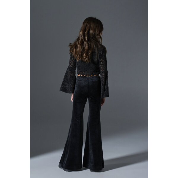 Παιδικό Σετ μπλούζα δαντελά με κολάν καμπάνα βελούδο Μαύρο 4-16 ΕΤΩΝ Melin Rose MRW25/26-6203 - Image 5