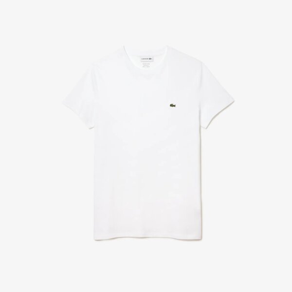 Ανδρική Μπλούζα Pima Cotton Jersey με Λαιμόκοψη Lacoste  TH6709-001 - Image 3