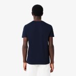 Ανδρική Μπλούζα Pima Cotton Jersey με Λαιμόκοψη Lacoste  TH6709-166 - Image 6