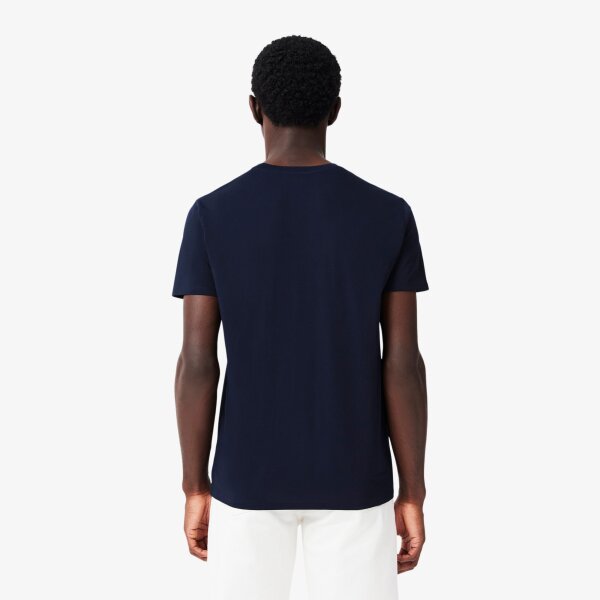 Ανδρική Μπλούζα Pima Cotton Jersey με Λαιμόκοψη Lacoste  TH6709-166 - Image 6