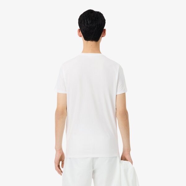 Ανδρική Μπλούζα Pima Cotton Jersey με Λαιμόκοψη Lacoste  TH6709-001 - Image 6