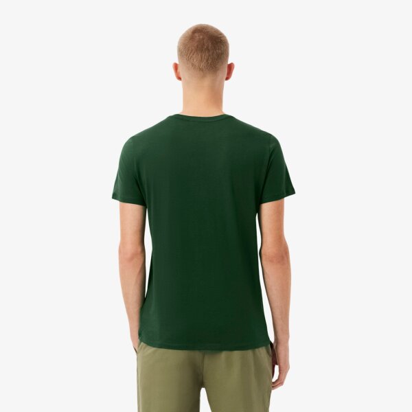 Ανδρική Μπλούζα Pima Cotton Jersey με Λαιμόκοψη Lacoste  TH6709-132 - Image 3