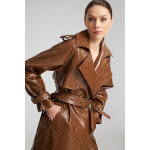 Γυναικείο Παλτό από δερματίνη LINKIE TRENCH COAT MIND MATTER MML25-02-06-013_CAMEL - Image 2