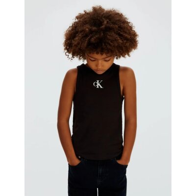 ΠΑΙΔΙΚΗ ΜΠΛΟΥΖΑ  CK LOGO TANK TOP ΚΟΡΙΤΣΙ ΜΑΥΡΟ  CALVIN KLEIN LVCKSJB10G-BEH