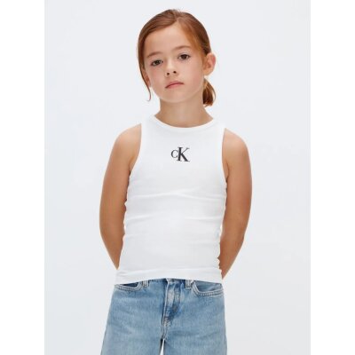 ΠΑΙΔΙΚΗ ΜΠΛΟΥΖΑ CK LOGO TANK TOP ΚΟΡΙΤΣΙ  ΛΕΥΚΟ CALVIN KLEIN LVCKSJB10G-YAF