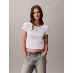 ΓΥΝΑΙΚΕΙΑ ΜΠΛΟΥΖΑ A- WOVEN LABEL 2X2 RIB BABY TE CALVIN KLEIN LV047C200G-YAA