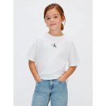 ΠΑΙΔΙΚΗ ΜΠΛΟΥΖΑ CK LOGO BOXY  ΚΟΡΙΤΣΙ ΛΕΥΚΟ  CALVIN KLEIN LVCKSJA16G-YAF