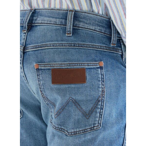 ΑΝΔΡΙΚΟ JEANS GREENSBORO HARBOR BLUE WRANGLER 112377801 - Image 4