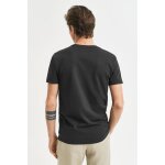 ΑΝΔΡΙΚΗ ΜΠΛΟΥΖΑ ΜΑΥΡΗ PIQUE SLIM GANT 2013033-005S/S26 - Image 4