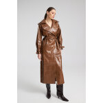 Γυναικείο Παλτό από δερματίνη LINKIE TRENCH COAT MIND MATTER MML25-02-06-013_CAMEL