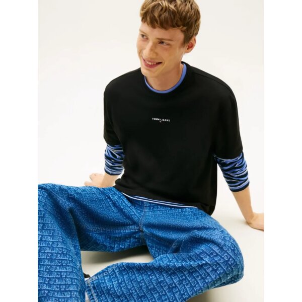 ΑΝΔΡΙΚΗ ΜΠΛΟΥΖΑ TJM RLX LINEAR LOGO TEE TOMMY JEANS DM0DM21110-BDS - Image 2