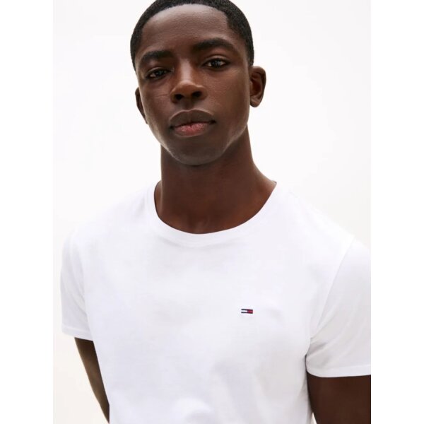 ΑΝΔΡΙΚΟ TJM XSLIM JERSEY TEE TOMMY JEANS DM0DM04411-100 ΛΕΥΚΟ - Image 1