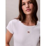 ΓΥΝΑΙΚΕΙΑ ΜΠΛΟΥΖΑ A- WOVEN LABEL 2X2 RIB BABY TE CALVIN KLEIN LV047C200G-YAA - Image 2