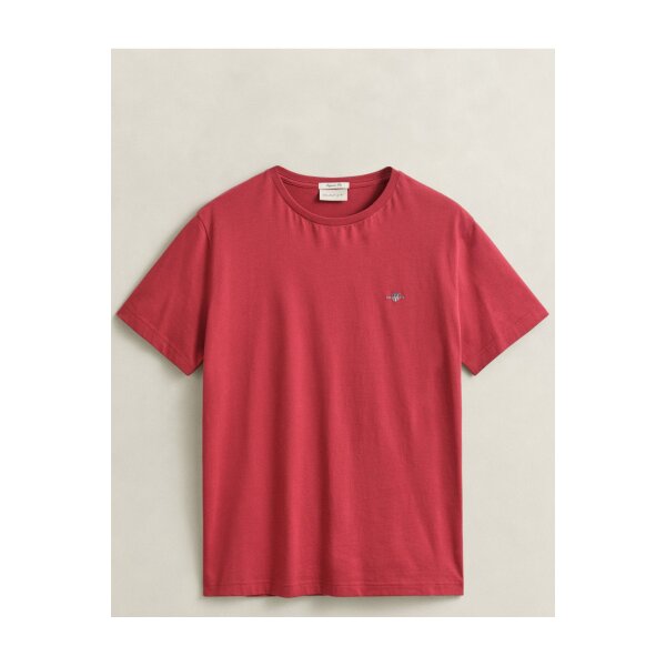 Ανδρική Μπλούζα GANT REG SHIELD SS 2003184 Κόκκινο S/S26 - Image 3