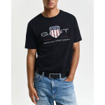 ΑΝΔΡΙΚΗ ΜΠΛΟΥΖΑ ΜΑΥΡΗ ARCHIVE  SHIELD GANT 2003199-005S/S26