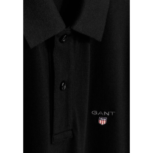 ΑΝΔΡΙΚΗ ΜΠΛΟΥΖΑ ΜΑΥΡΗ REG SHIELD SS PIQUE POLO GANT 2210-005S/S26 - Image 5