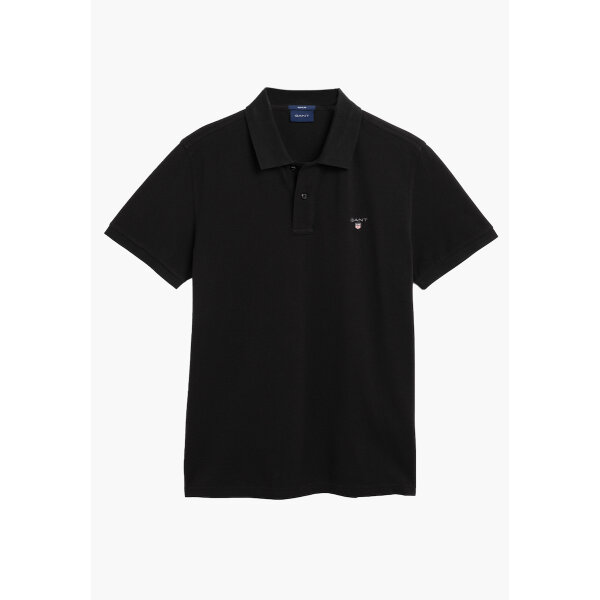 ΑΝΔΡΙΚΗ ΜΠΛΟΥΖΑ ΜΑΥΡΗ REG SHIELD SS PIQUE POLO GANT 2210-005S/S26 - Image 6