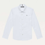 ΠΑΙΔΙΚΟ ΠΟΥΚΑΜΙΣΟ ΛΕΥΚΟ ΑΓΟΡΙ SOLID STRETCH POPLIN  TOMMY JEANS KB0KB06965-YBR - Image 5