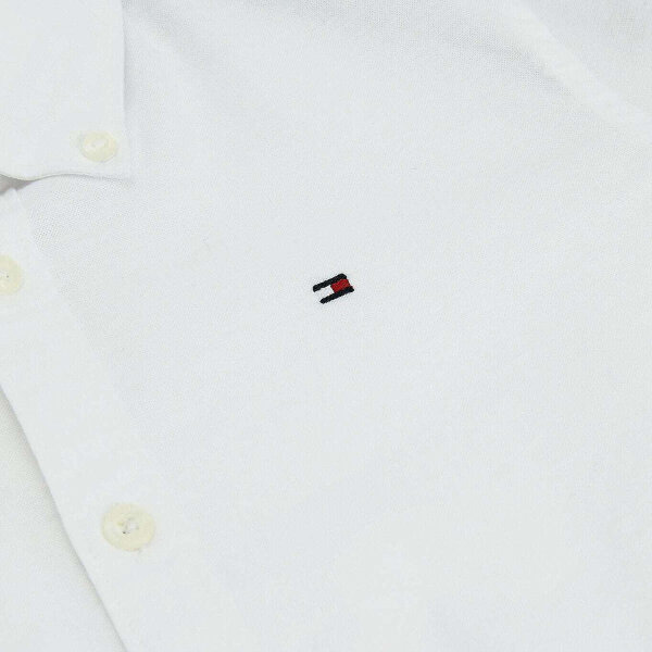 ΠΑΙΔΙΚΟ ΠΟΥΚΑΜΙΣΟ ΛΕΥΚΟ ΑΓΟΡΙ SOLID STRETCH POPLIN  TOMMY JEANS KB0KB06965-YBR - Image 7