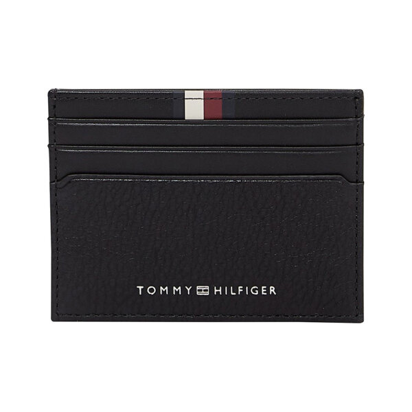 20250917124624_tommy_hilfiger_andriko_portofoli_karton_mayro_am0am13338_bds ΑΝΔΡΙΚΟ TH PREM LEA CC HOLDER TOMMY JEANS AM0AM13338-BDS - Image 1
