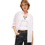 ΓΥΝΑΙΚΕΙΟ ΠΟΥΚΑΜΙΣΟ ΡΟΖ TJW REG POPLIN SHIRT EXT TOMMY JEANS DW0DW22211-0D1