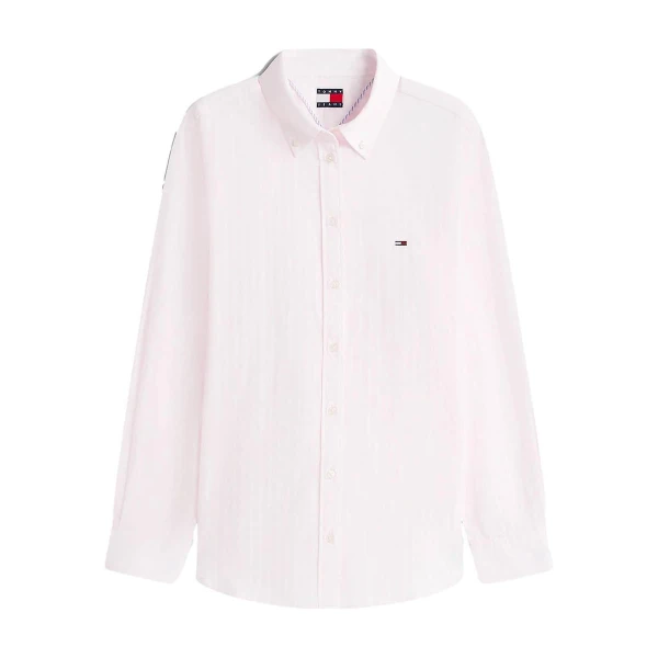 ΓΥΝΑΙΚΕΙΟ ΠΟΥΚΑΜΙΣΟ ΡΟΖ TJW REG POPLIN SHIRT EXT TOMMY JEANS DW0DW22211-0D1 - Image 5