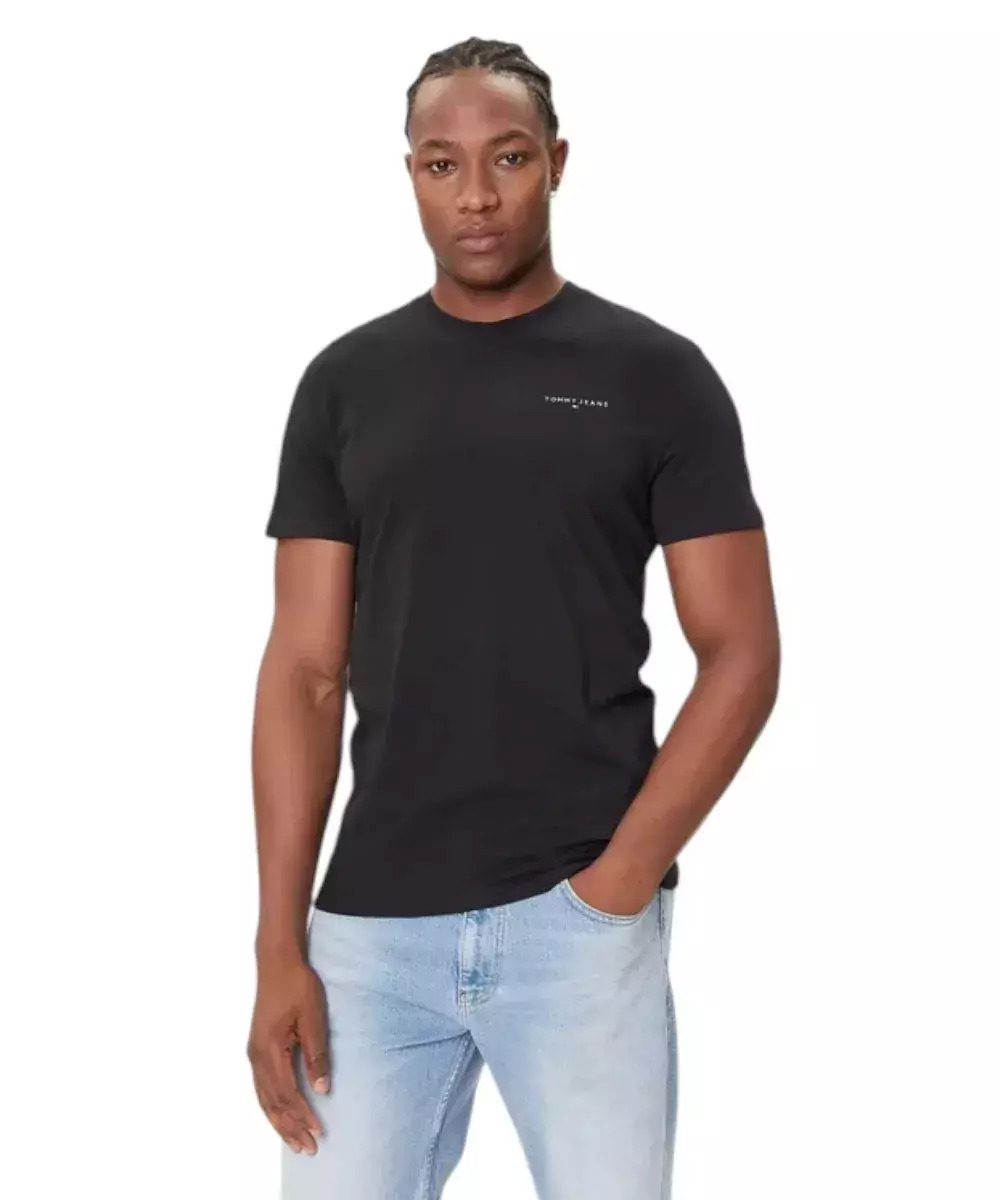 20260202133532_tommy_hilfiger_t_shirt_black_dm0dm21780_bds ΑΝΔΡΙΚΗ ΜΠΛΟΥΖΑ TJM SLIM LINEAR CHEST TEE EXT TOMMY JEANS DM0DM21780-BDS - Image 1