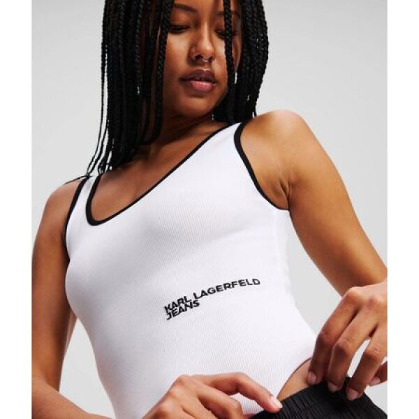 ΓΥΝΑΙΚΕΙΟ ΚΟΡΜΑΚΙ ΛΕΥΚΟ  KARL LAGERFELD JEANS A2W17021-100 - Image 4