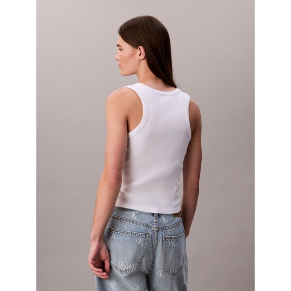 ΓΥΝΑΙΚΕΙΑ ΜΠΛΟΥΖΑ  A - WVN LBL 2X2 CTTN ΛΕΥΚΟ CALVIN KLEIN LV047C201G-YAA - Image 3