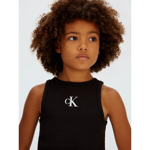 ΠΑΙΔΙΚΗ ΜΠΛΟΥΖΑ  CK LOGO TANK TOP ΚΟΡΙΤΣΙ ΜΑΥΡΟ  CALVIN KLEIN LVCKSJB10G-BEH - Image 4