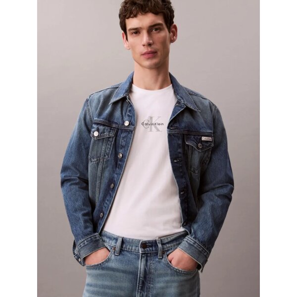 ΑΝΔΡΙΚΗ ΜΠΛΟΥΖΑ SS 30S MICRO MONOLOGO GRAPHIC CALVIN KLEIN LV04RB866G-YAF - Image 4