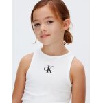ΠΑΙΔΙΚΗ ΜΠΛΟΥΖΑ CK LOGO TANK TOP ΚΟΡΙΤΣΙ  ΛΕΥΚΟ CALVIN KLEIN LVCKSJB10G-YAF - Image 4