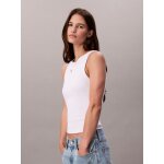 ΓΥΝΑΙΚΕΙΑ ΜΠΛΟΥΖΑ  A - WVN LBL 2X2 CTTN ΛΕΥΚΟ CALVIN KLEIN LV047C201G-YAA - Image 4