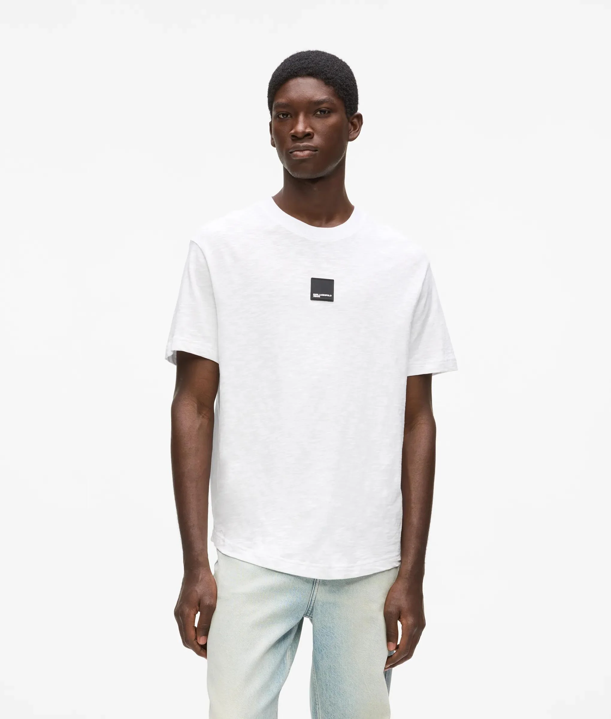 B2M17048100_1 ΑΝΔΡΙΚΗ ΜΠΛΟΥΖΑ KARL LAGERFELD JEANS B2M17048-100 ΛΕΥΚΟ - Image 1