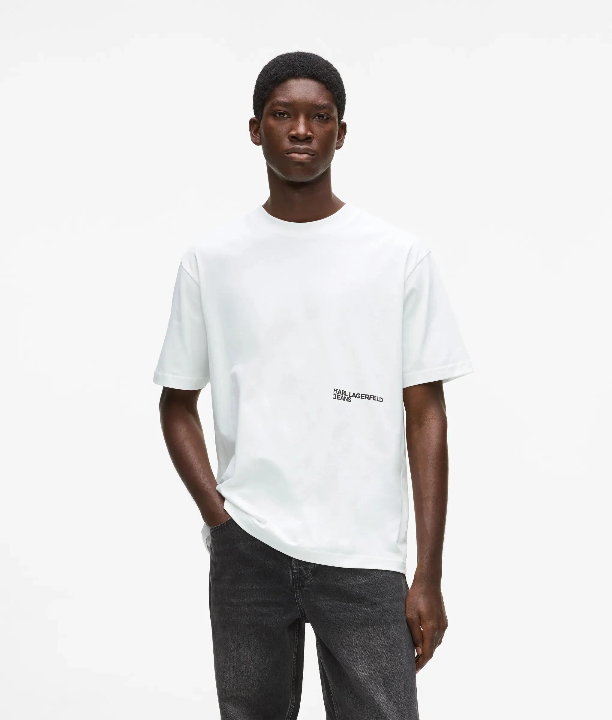 B2M17063100_1 ΑΝΔΡΙΚΗ ΜΠΛΟΥΖΑ KARL LAGERFELD JEANS B2M17063-100 ΛΕΥΚΟ - Image 1