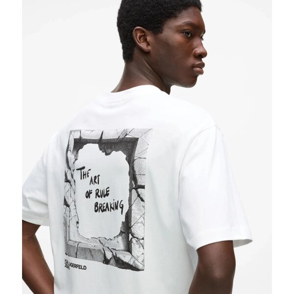 ΑΝΔΡΙΚΗ ΜΠΛΟΥΖΑ  KARL LAGERFELD JEANS B2M17063-100 ΛΕΥΚΟ - Image 4