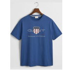 ΑΝΔΡΙΚΗ ΜΠΛΟΥΖΑ ΜΠΛΕ ARCHIVE  SHIELD GANT 2003199-432