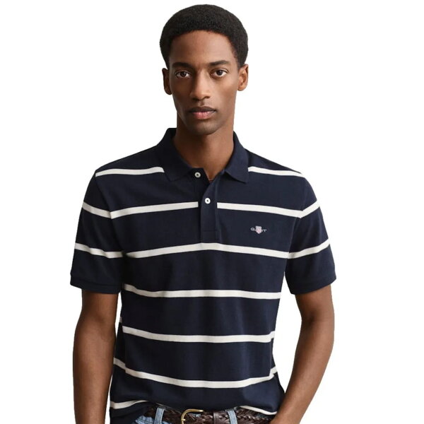 ΑΝΔΡΙΚΗ ΜΠΛΟΥΖΑ ΜΠΛΕ STRIPE SS POLO  GANT 2014094-433 - Image 3